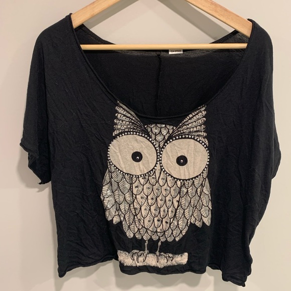 Owl Crop Top - Picture 1 of 2